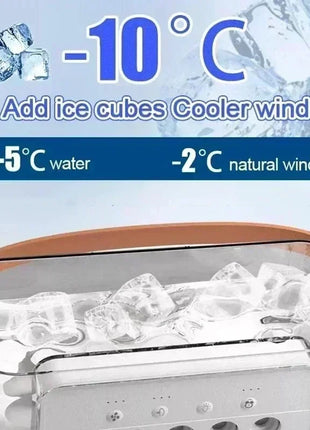 New 3 In 1 Fan AIr Conditioner Household Mini Air Cooler LED Night Light Portable Humidifier Air Adjustment Fan Office Home Fan