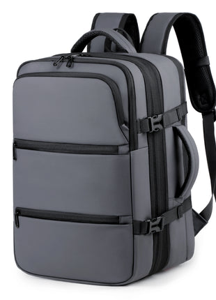 Men's Backpack for Business Trips, Large Capacity, Expandable, Multifunctional Vacuum Compression Travel Backpack for Men