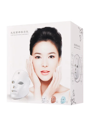 Rechargeable Facial LED Mask 7 Colors LED Photon Beauty Mask Skin Rejuvenation Home Face Lifting Whitening Skin Care Beauty Mask