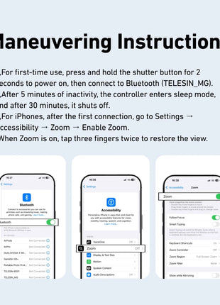 TELESIN Phone Camera Shoot Hand Grip Magnetic Smart Phone Holder Shooting Aid Remote Control Handle For Iphone Android Phone