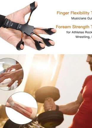 Hand Grip Strengthener Physical Tools Guitar Finger Trainer Training and Exercise Gym 6th Level Resistance Gripster Expander