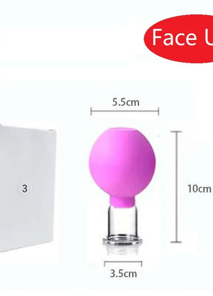 Slimming Face Sucker Suction Cup Vacuum Cupping Jar Cellulite Massager For Beauty Facial Eye Chineses Cupping Acupuncture