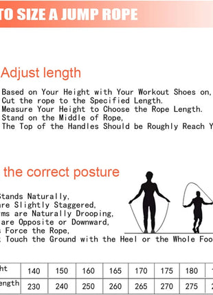 Adjustable Jumping Rope Fitness Workout Training Home Sport Equipment Rapid Speed Jump Rope Steel Wire Skipping Rope Exercise A