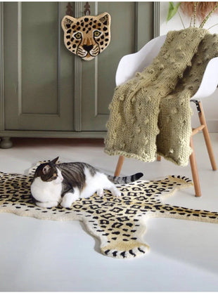 ECO Friendly Material Art Animal Carpet Luxury Living Room Decorative Carpets Comfortable Soft Bedroom Rug Balcony Rugs Tapis IG