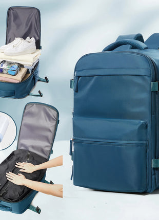 Vacuum Backpack Travel Bag for Men Large Capacity Backpack Business Laptop Backpack Women Men Expandable Backpack School Bag