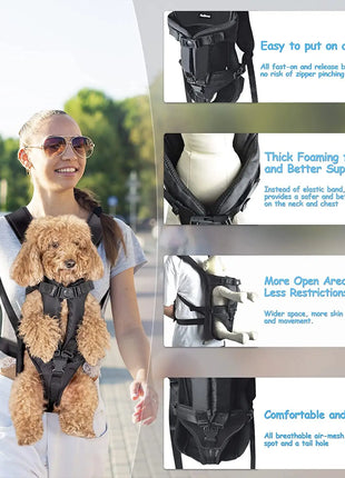 Pet Backpack Carrier For Cat Dogs Front Travel Dog Bag Carrying For Animals Small Medium Dogs Bulldog Puppy Mochila Para Perro