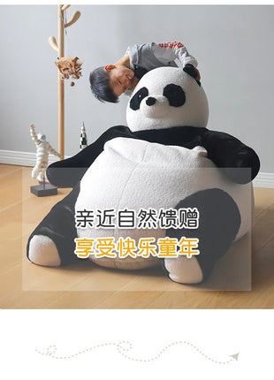 Balcony Living Room Bean Bags Cute Soft Nordic Floor Children Bedroom Sofa Chair Puffs Fluffy Single Canape Salon Furniture Home