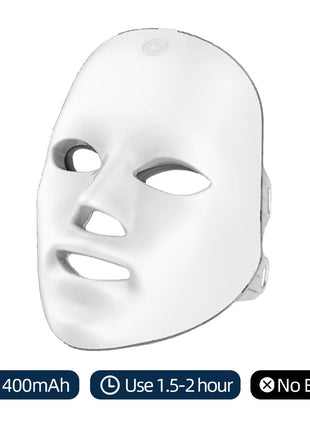 Rechargeable Facial LED Mask 7 Colors LED Photon Beauty Mask Skin Rejuvenation Home Face Lifting Whitening Skin Care Beauty Mask