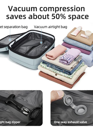 Travel casual Backpack 16 inch vacuum compression Laptop Backpack USB charging school Backpack Extended Hiking Business backpack