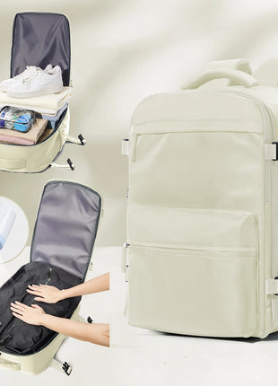 Vacuum Backpack Travel Bag for Men Large Capacity Backpack Business Laptop Backpack Women Men Expandable Backpack School Bag
