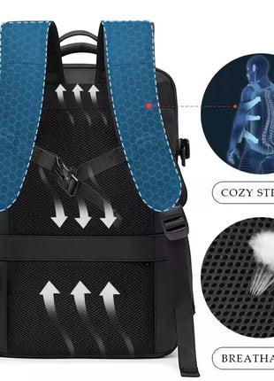 BANGE Travel Backpack Men Business Backpack School Expandable USB Bag Large Capacity 17.3 Laptop Waterproof Fashion Backpack