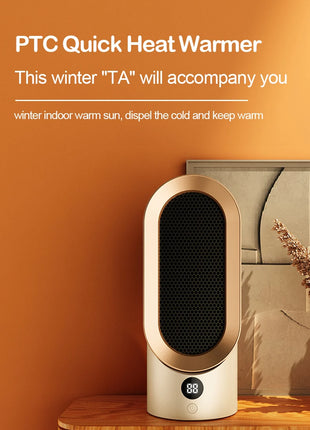 Portable Heater Electric Fan Heater Mini Radiator Desktop Warmer Machine For Winter PTC Ceramic Heating For Home Bedroom Office