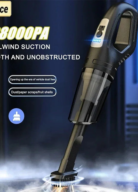 Wireless Vacuum Cleaner Powerful Suction Rechargeable Handheld Vacuum Cleaner Quick Charge for Car Home Pet Hair