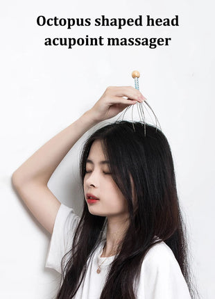 1PC Random Color Pet Massage Claw Head Massager Head Scratching Octopus Scalp Non Soul Extractor Divine Tool For Extracting