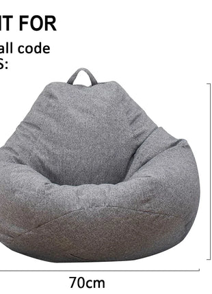 Lazy Sofas Cover Chairs Without Filler Comfortable Adults Bean Bag Chair Couch Living Room Bedroom Home Tatami Lounger Cover