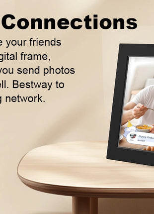WiFi Digital Photo Frame 10.1 Inch 32GB Smart Digital Picture Frame with 1280x800 HD Touch Screen Digital Frame Christmas Gift