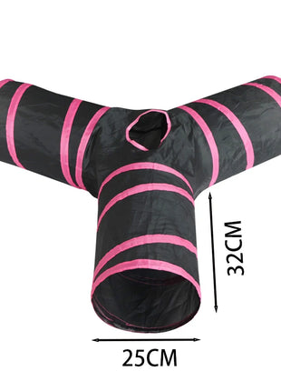 Cat Tunnel Pet Tube Collapsible Play Toy Indoor Outdoor Kitty Puppy Toys for Puzzle Exercising Hiding Training