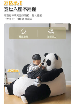 Balcony Living Room Bean Bags Cute Soft Nordic Floor Children Bedroom Sofa Chair Puffs Fluffy Single Canape Salon Furniture Home