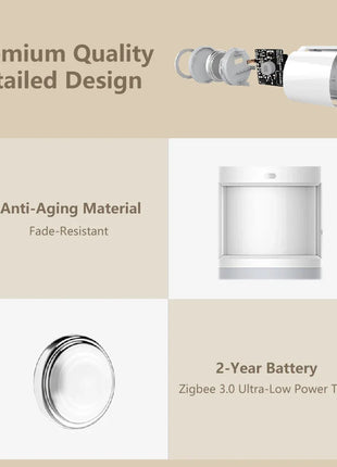 New Aqara Motion Sensor Smart Human Body Sensor Body Movement Wireless ZigBee Gateway Smart Home for Alexa Mijia Apple Homekit