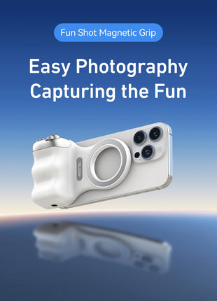 TELESIN Phone Camera Shoot Hand Grip Magnetic Smart Phone Holder Shooting Aid Remote Control Handle For Iphone Android Phone