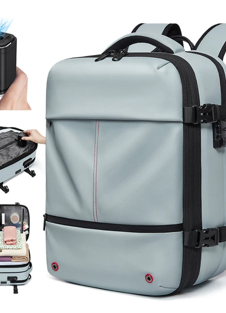 Travel casual Backpack 16 inch vacuum compression Laptop Backpack USB charging school Backpack Extended Hiking Business backpack