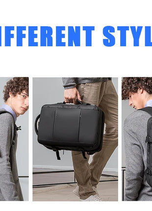 BANGE Travel Backpack Men Business Backpack School Expandable USB Bag Large Capacity 17.3 Laptop Waterproof Fashion Backpack