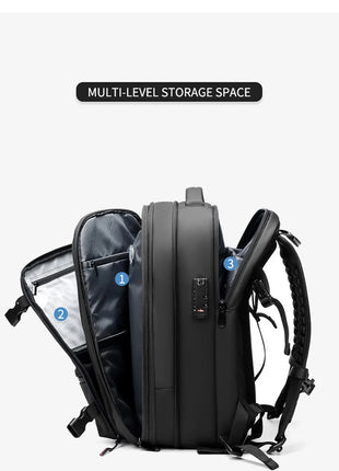Men Travel Backpack vacuum compression Laptop Backpack 17 inch Extended Large Capacity school Backpack Hiking Business backpack