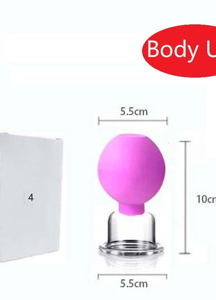 Slimming Face Sucker Suction Cup Vacuum Cupping Jar Cellulite Massager For Beauty Facial Eye Chineses Cupping Acupuncture