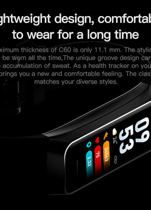 Men Women Pedometer Sport Fitness Tracker Amoled Smart Band Pro Heart Rate Blood Watch IP67 Waterproof Smart Bracelet