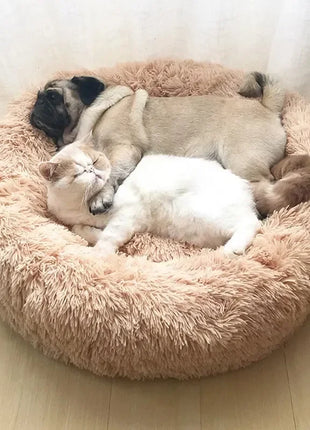 Super Soft Pet Cat Bed Plush Full Size Washable Calm Bed Donut Bed Comfortable Sleeping Artifact Suitable For All Kinds Of Cats