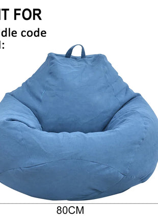 Lazy Sofas Cover Chairs Without Filler Comfortable Adults Bean Bag Chair Couch Living Room Bedroom Home Tatami Lounger Cover