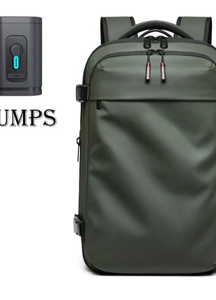 Men Travel Backpack vacuum compression Laptop Backpack 17 inch Extended Large Capacity school Backpack Hiking Business backpack