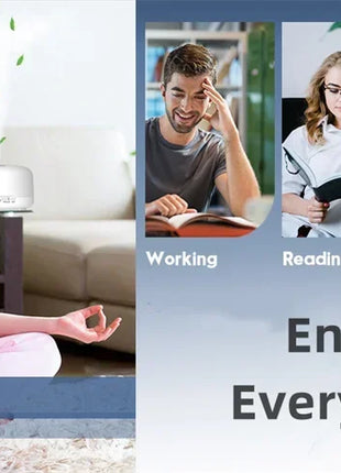 500ML Air Humidifier Essential Oil Diffuser Aroma Diffuser With Colorful Night Lights USB Humidifier Mini-Size Humidifier