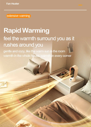 Portable Heater Electric Fan Heater Mini Radiator Desktop Warmer Machine For Winter PTC Ceramic Heating For Home Bedroom Office