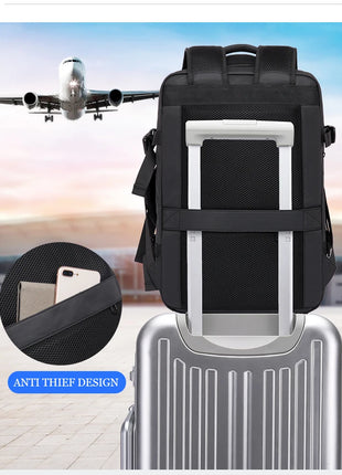 BANGE Travel Backpack Men Business Backpack School Expandable USB Bag Large Capacity 17.3 Laptop Waterproof Fashion Backpack