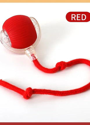 Cat Interactive Ball Toys Automatic Rolling Ball Faux Tail Rechargeable Smart Pet Electric Toy Dog Cat Training Imitate Mouse