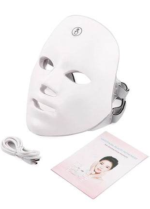 Rechargeable Facial LED Mask 7 Colors LED Photon Beauty Mask Skin Rejuvenation Home Face Lifting Whitening Skin Care Beauty Mask