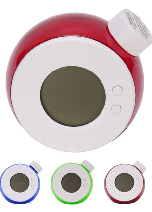 Water Powered LED Digital Alarm Clock Quiet Water Energy Clock Eco Conscious Clock For Nightstand Bedroom Office Living Room
