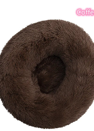 Super Soft Pet Cat Bed Plush Full Size Washable Calm Bed Donut Bed Comfortable Sleeping Artifact Suitable For All Kinds Of Cats