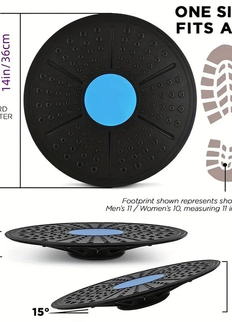 1 Pc Yoga Balance Board, Fitness Training Pedal, Sensory Training Balance Board, Fitness Equipment For Sensory Rehabilitation ﻿