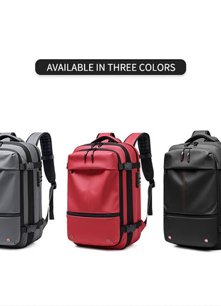 Men Travel Backpack vacuum compression Laptop Backpack 17 inch Extended Large Capacity school Backpack Hiking Business backpack