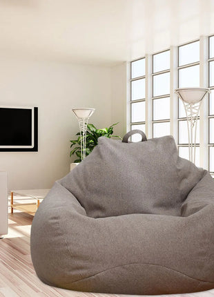 Lazy Sofas Cover Chairs Without Filler Comfortable Adults Bean Bag Chair Couch Living Room Bedroom Home Tatami Lounger Cover