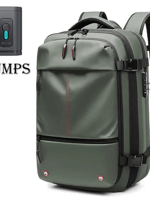 Men Travel Backpack vacuum compression Laptop Backpack 17 inch Extended Large Capacity school Backpack Hiking Business backpack