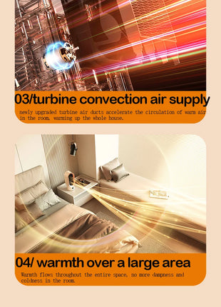 Portable Heater Electric Fan Heater Mini Radiator Desktop Warmer Machine For Winter PTC Ceramic Heating For Home Bedroom Office