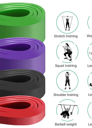 Resistance Band Heavy Duty Latex Sports Elastic Belt Pull Up Assist Bands For Pilates Workout Out Fitness Shape Body Home Gym