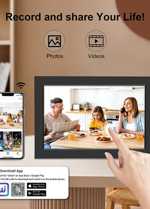WiFi Digital Photo Frame 10.1 Inch 32GB Smart Digital Picture Frame with 1280x800 HD Touch Screen Digital Frame Christmas Gift
