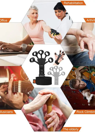 Hand Grip Strengthener Physical Tools Guitar Finger Trainer Training and Exercise Gym 6th Level Resistance Gripster Expander