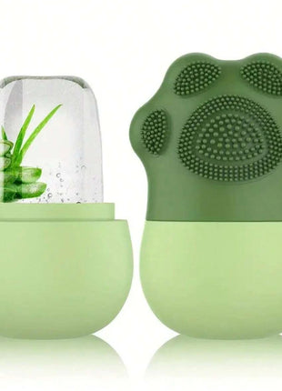 Ice Roller for Face Beauty Ice Roller With Cosmetic Brush Scrubber Mat Pad Cleaning Tool Skin Care Tools Perfect Gift for Women