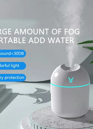250ML Mini Aroma Oil Diffuser USB Essential Oil Atomizer Electric Air Humidifier With LED Night Lamp For Home Car