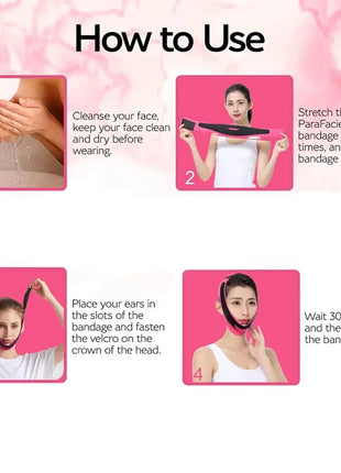 YS00135--Elastic face slim bandage v line facial shape woman chin belt facial care beauty tool